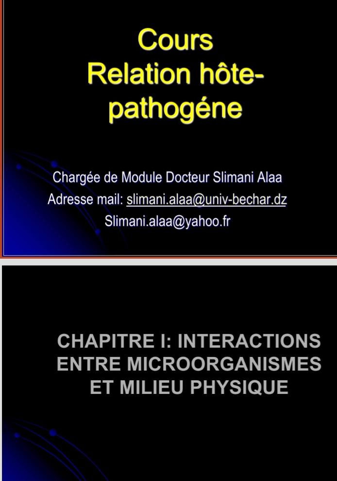 relation hote-pathogene