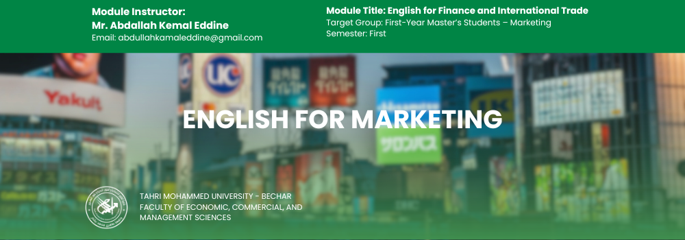 Academic English (Marketing)