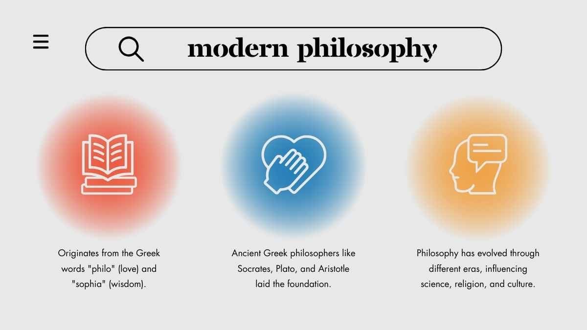 Modern Philosophy