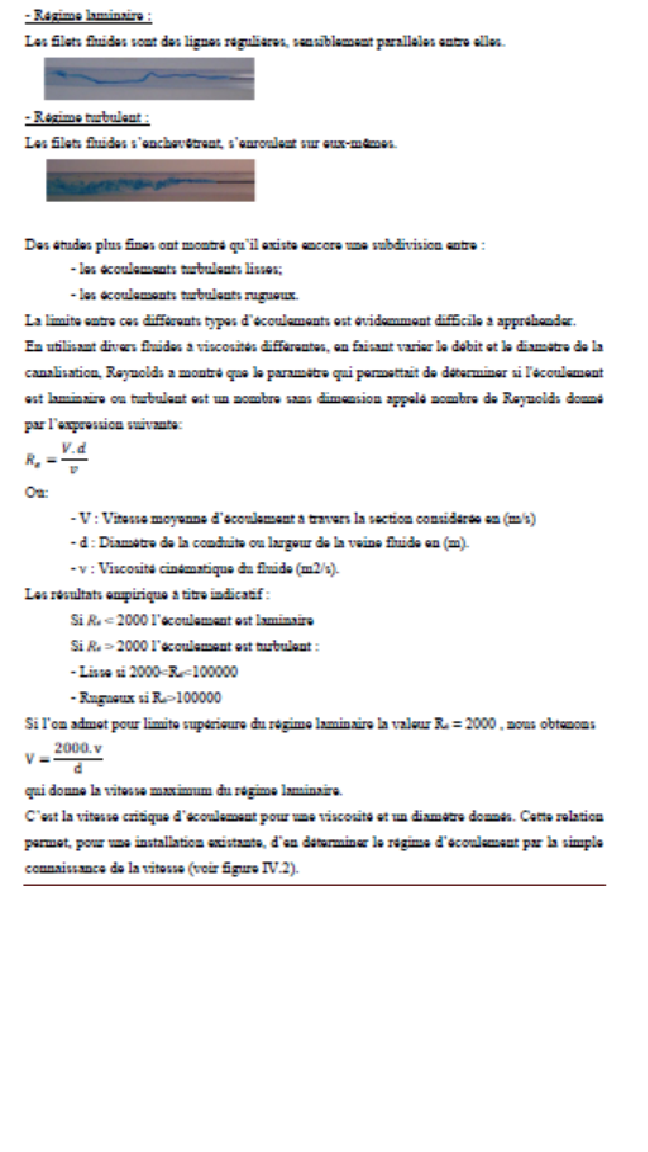 Régime d'écoulement P2