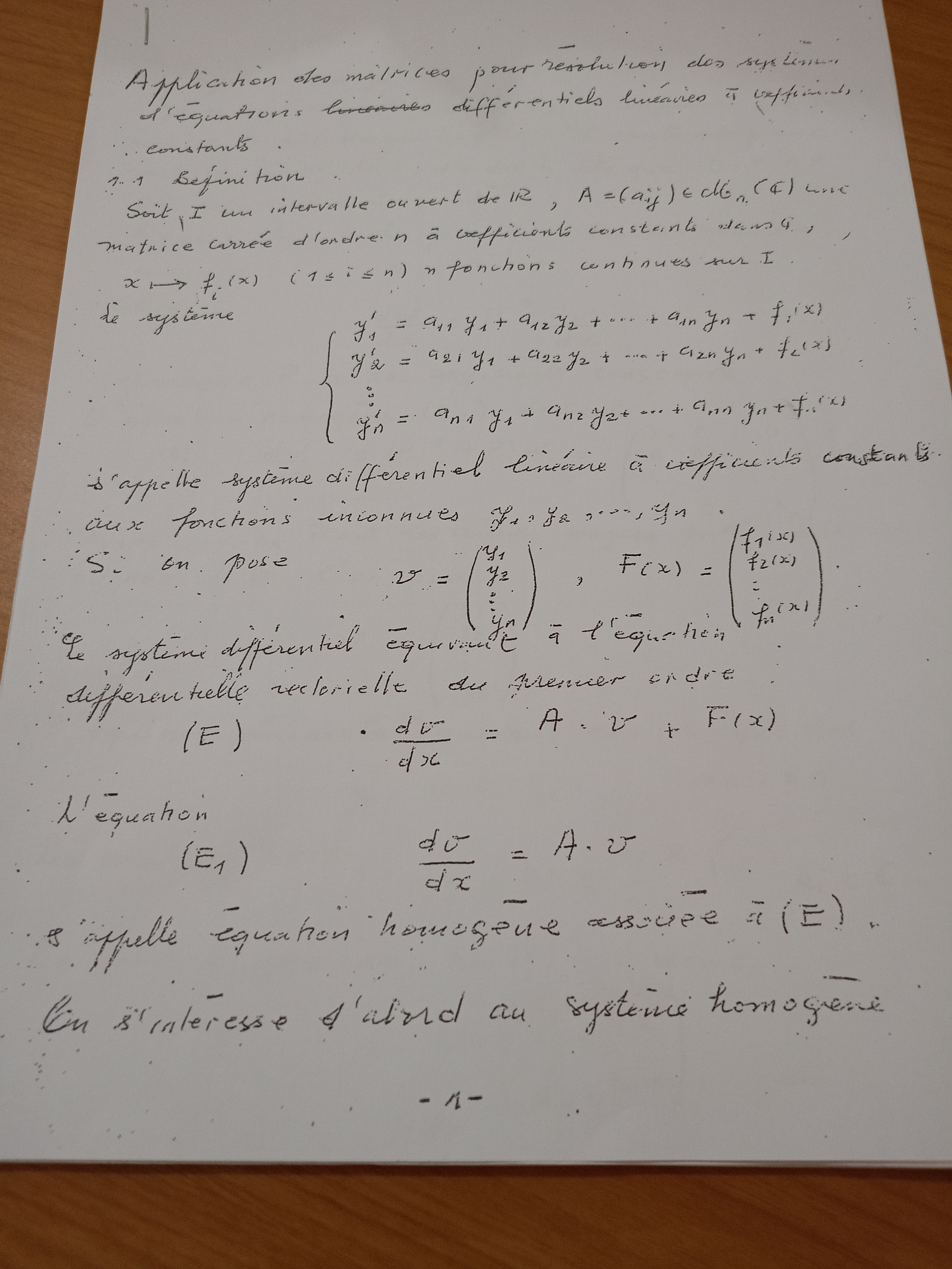  Application des mathématiques aux autres sciences